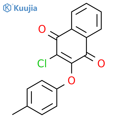 1,4-Naphthalenedione, 2-chloro-3-(4-methylphenoxy)- structure