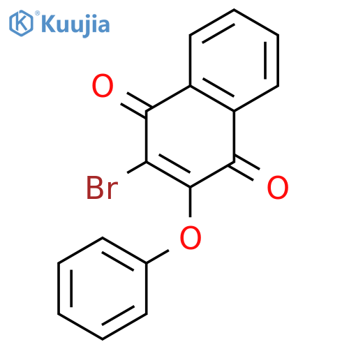 1,4-NAPHTHALENEDIONE, 2-BROMO-3-PHENOXY- structure