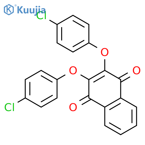 1,4-NAPHTHALENEDIONE, 2,3-BIS(4-CHLOROPHENOXY)- structure