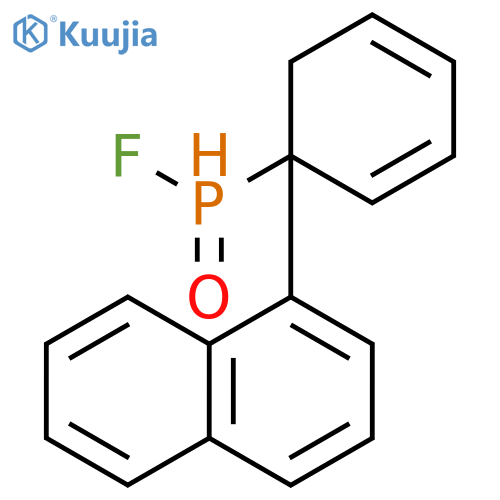 Phosphinic fluoride, 1-naphthalenylphenyl- structure