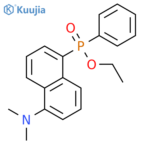 Phosphinic acid, [5-(dimethylamino)-1-naphthalenyl]phenyl-, ethyl ester structure