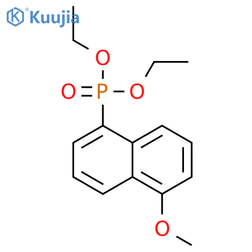 Phosphonic acid, (5-methoxy-1-naphthalenyl)-, diethyl ester structure