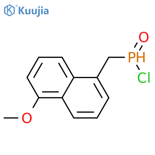 Phosphinic chloride, (5-methoxy-1-naphthalenyl)methyl- structure