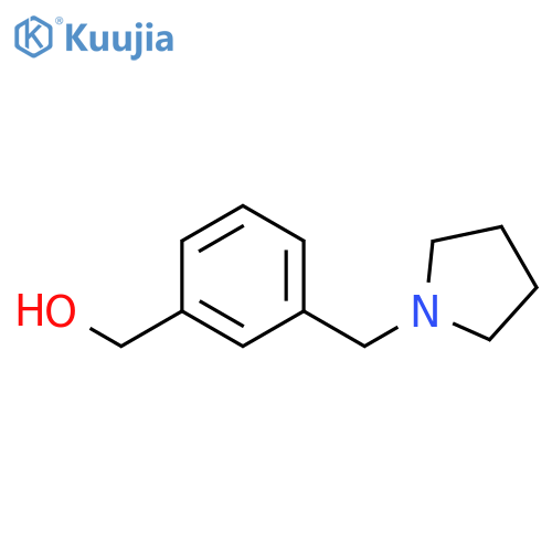 3-(pyrrolidin-1-ylmethyl)phenylmethanol structure