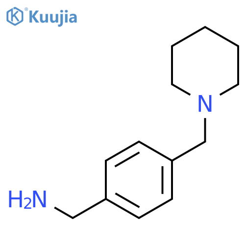 1-{4-(piperidin-1-yl)methylphenyl}methanamine structure
