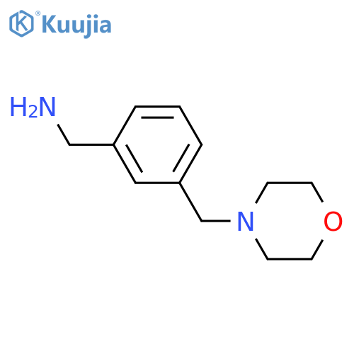 1-{3-[(morpholin-4-yl)methyl]phenyl}methanamine structure