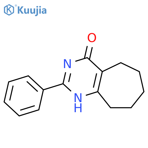 4H-CYCLOHEPTAPYRIMIDIN-4-ONE, 1,5,6,7,8,9-HEXAHYDRO-2-PHENYL- structure