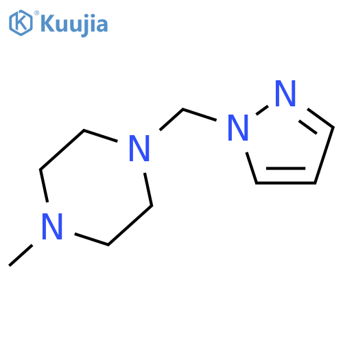 Piperazine,1-methyl-4-(1H-pyrazol-1-ylmethyl)- structure