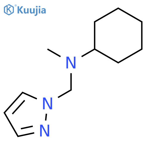 1H-Pyrazole-1-methanamine, N-cyclohexyl-N-methyl- structure