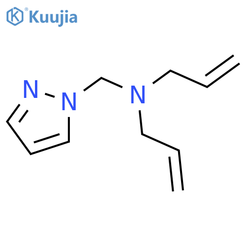 1H-Pyrazole-1-methanamine, N,N-di-2-propenyl- structure