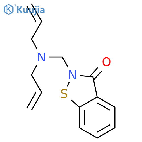 1,2-Benzisothiazol-3(2H)-one, 2-[(di-2-propenylamino)methyl]- structure