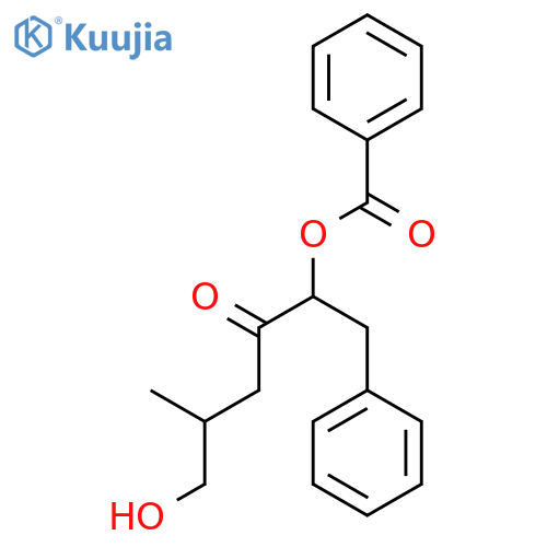 3-Hexanone, 2-(benzoyloxy)-6-hydroxy-5-methyl-1-phenyl- structure