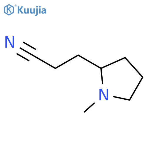 3-(1-methylpyrrolidin-2-yl)propanenitrile structure