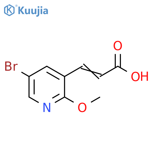 3-(5-BROMO-2-METHOXY-3-PYRIDYL)ACRYLIC ACID structure