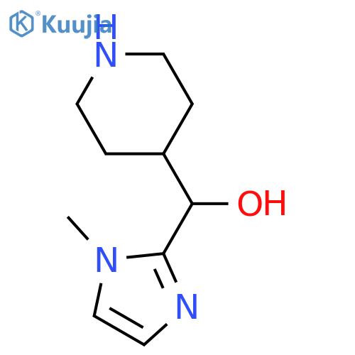 (1-Methyl-1H-imidazol-2-yl)(4-piperidinyl)methanol Dihydrochloride Hydrate structure