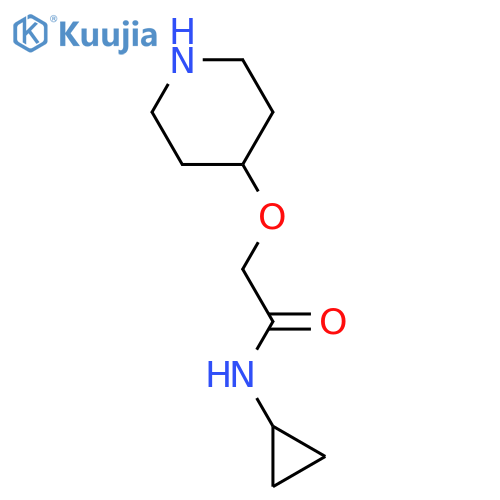 N-Cyclopropyl-2-(piperidin-4-yloxy)acetamide structure