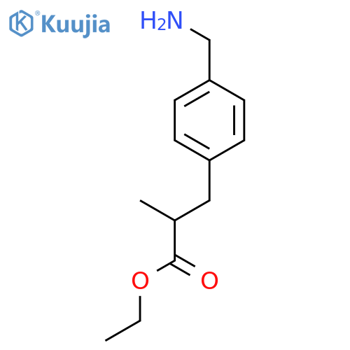 3-(4-Aminomethyl-phenyl)-2-methyl-propionic Acid Ethyl Ester structure