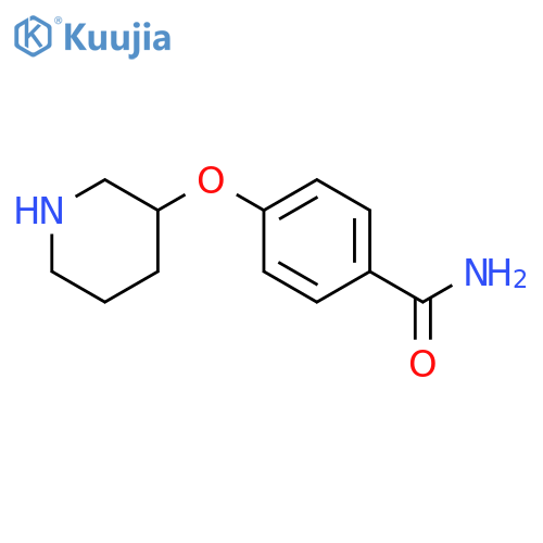 4-(3-Piperidinyloxy)benzamide structure