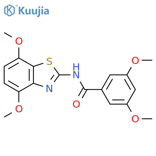N-(4,7-dimethoxy-1,3-benzothiazol-2-yl)-3,5-dimethoxybenzamide structure