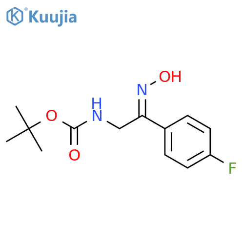 [2-(4-FLUORO-PHENYL)-2-HYDROXYIMINO-ETHYL]-CARBAMIC ACID TERT-BUTYL ESTER structure