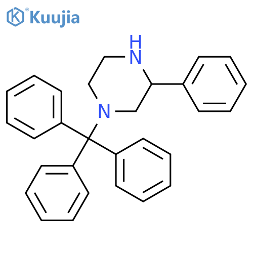 3-Phenyl-1-tritylpiperazine structure