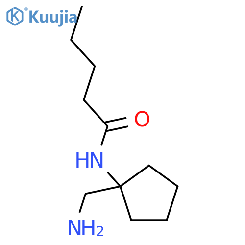 PENTANOIC ACID (1-AMINOMETHYL-CYCLOPENTYL)-AMIDE structure