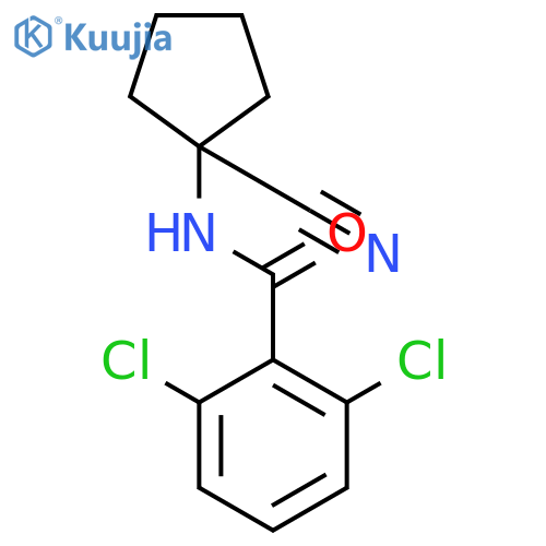 2,6-Dichloro-N-(1-cyanocyclopentyl)benzamide structure