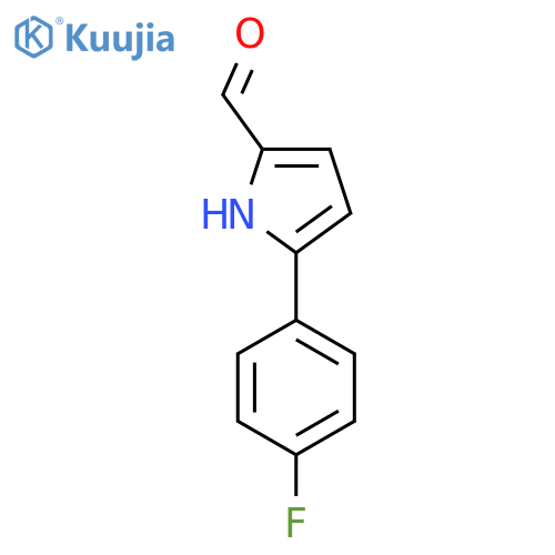 5-(4-Fluorophenyl)-1H-pyrrole-2-carbaldehyde structure