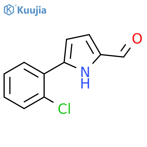 5-(2-Chlorophenyl)-1H-pyrrole-2-carbaldehyde structure