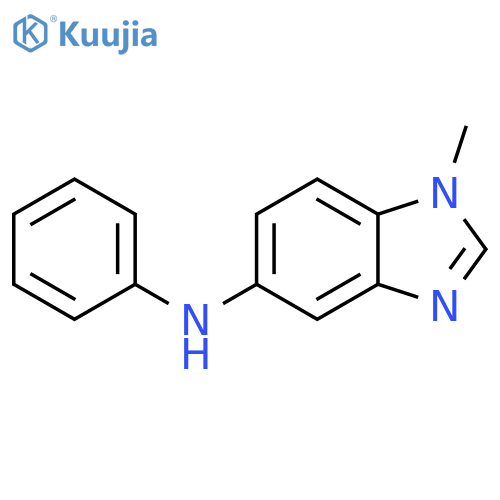 1-methyl-N-phenyl-1H-1,3-benzodiazol-5-amine structure