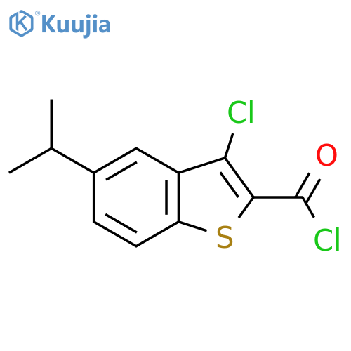 3-Chloro-5-isopropyl-1-benzothiophene-2-carbonyl chloride structure