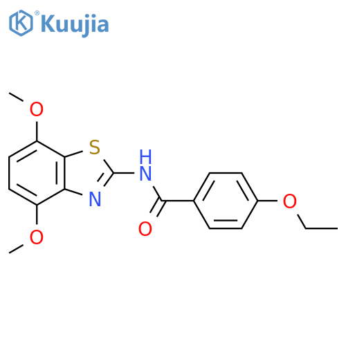 N-(4,7-dimethoxy-1,3-benzothiazol-2-yl)-4-ethoxybenzamide structure