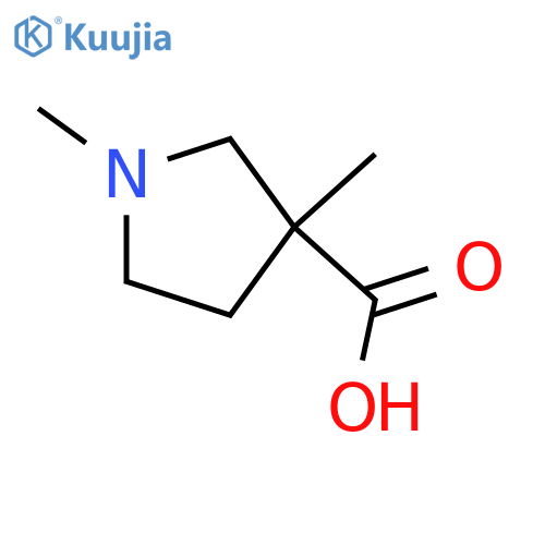 1,3-dimethylpyrrolidine-3-carboxylic acid structure