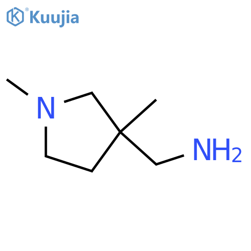 (1,3-Dimethylpyrrolidin-3-yl)methanamine structure