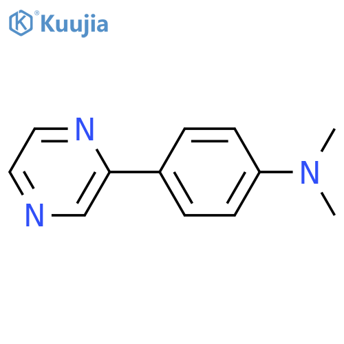 DIMETHYL-(4-PYRAZIN-2-YL-PHENYL)-AMINE structure