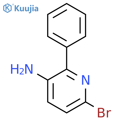 3-Amino-6-bromo-2-phenylpyridine structure