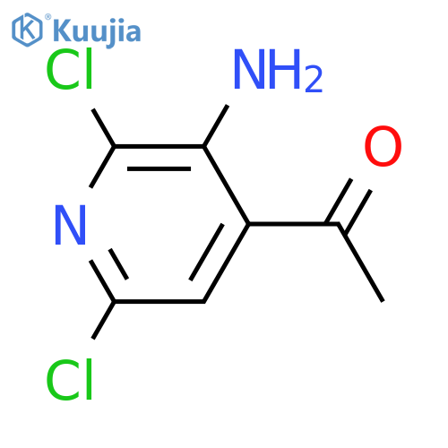 1-(3-Amino-2,6-dichloropyridin-4-yl)ethanone structure