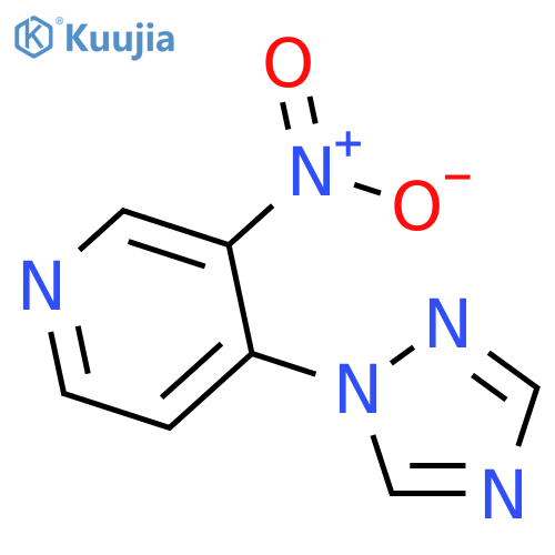 3-nitro-4-(1,2,4-triazol-1-yl)pyridine structure
