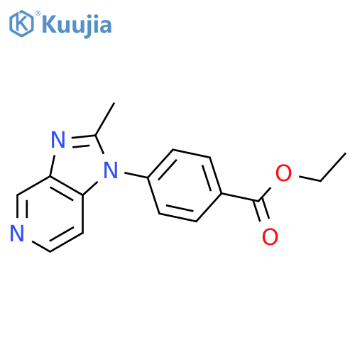 Ethyl 4-(2-methylimidazo[4,5-c]pyridin-1-yl)benzoate structure