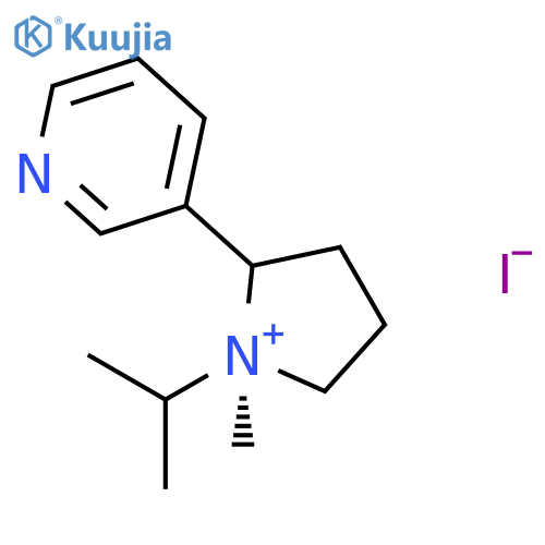 Pyrrolidinium, 1-methyl-1-(1-methylethyl)-2-(3-pyridinyl)-, iodide, (S)- structure