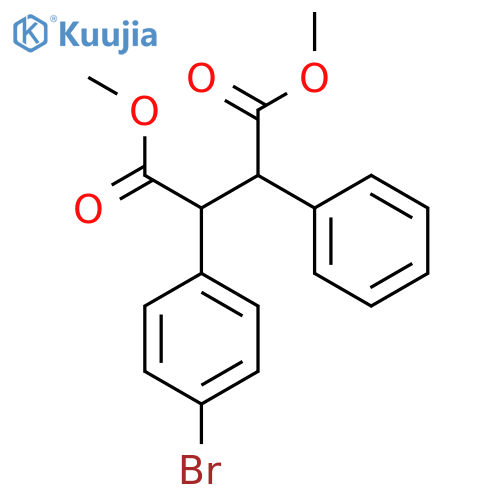 Butanedioic acid, 2-(4-bromophenyl)-3-phenyl-, dimethyl ester structure