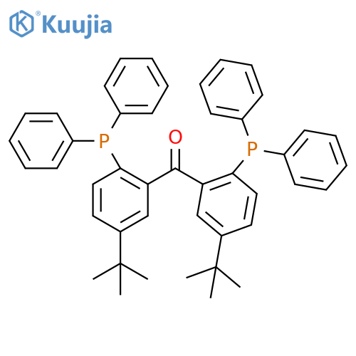 Methanone, bis[5-(1,1-dimethylethyl)-2-(diphenylphosphino)phenyl]- structure