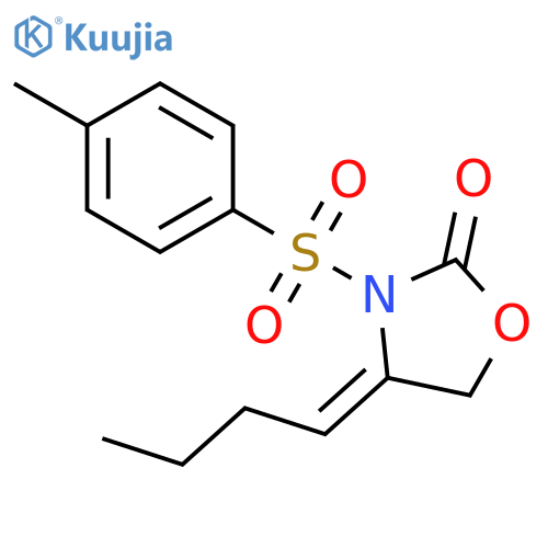 2-Oxazolidinone, 4-butylidene-3-[(4-methylphenyl)sulfonyl]-, (4E)- structure
