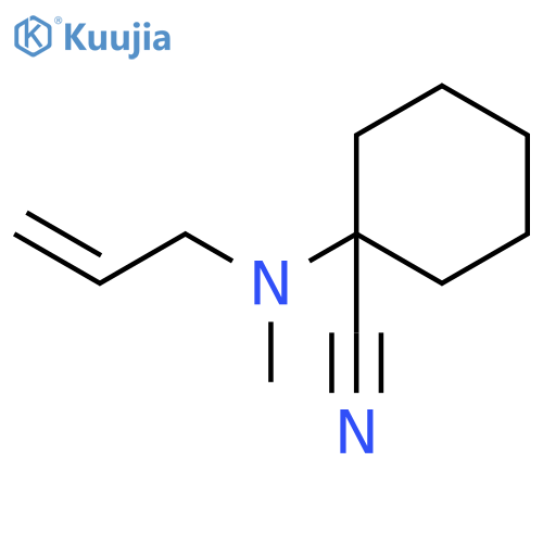 1-methyl(prop-2-en-1-yl)aminocyclohexane-1-carbonitrile structure