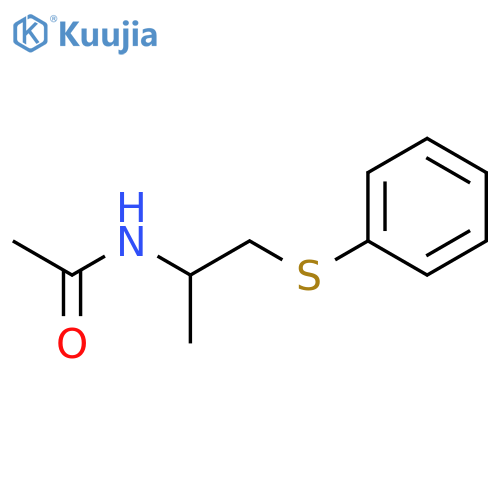Acetamide, N-[1-methyl-2-(phenylthio)ethyl]- structure