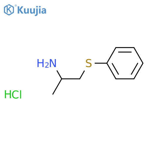 2-Propanamine, 1-(phenylthio)-, hydrochloride, (±)- structure