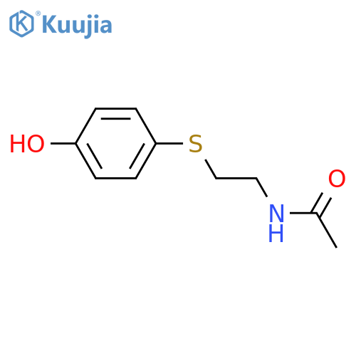 N-{2-(4-Hydroxyphenyl)sulfanylethyl}acetamide structure
