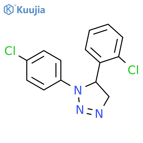 1H-1,2,3-Triazole, 5-(2-chlorophenyl)-1-(4-chlorophenyl)-4,5-dihydro- structure