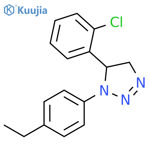 1H-1,2,3-TRIAZOLE, 5-(2-CHLOROPHENYL)-1-(4-ETHYLPHENYL)-4,5-DIHYDRO- structure