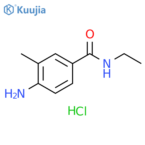 4-amino-N-ethyl-3-methylbenzamide hydrochloride structure